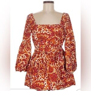 Love the Label Elegant Floral Long Sleeve Blouse